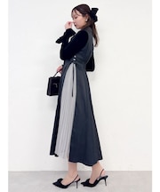 【新色あり】サイドプリーツテーラーワンピース