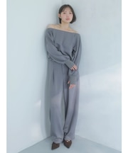 【吉田朱里】バレルレッグスウェットパンツ ※BLACK WEB限定カラー