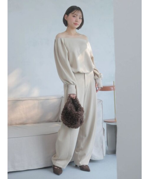 【吉田朱里】バレルレッグスウェットパンツ ※BLACK WEB限定カラー