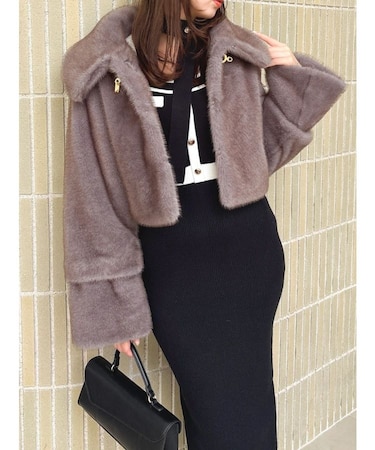 【20周年記念復刻！】ビットショートミンクライクファーコート