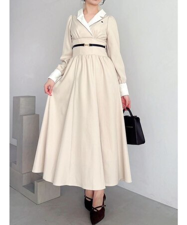 【POLO BCSコラボ】テーラーカラーフレアワンピース