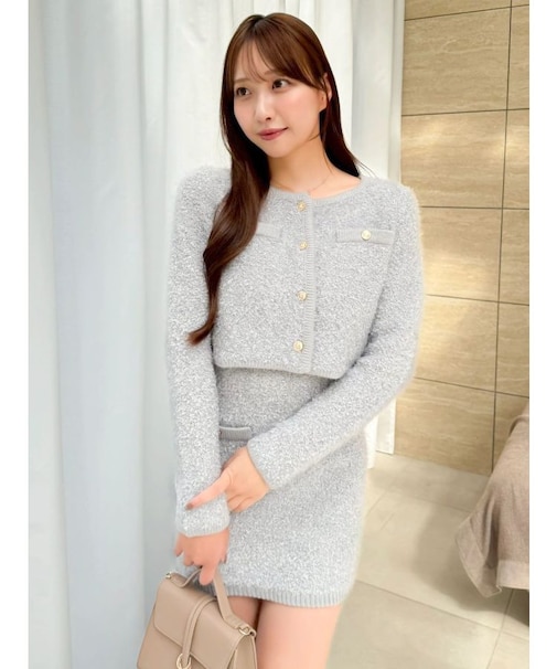【セット対応】ヘアリーニットジャケット