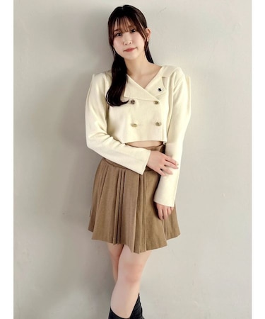 【POLO BCSコラボ】テーラーカラーニットトップス ※BROWN WEB限定カラー