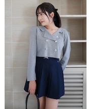 【POLO BCSコラボ】テーラーカラーニットトップス ※BROWN WEB限定カラー