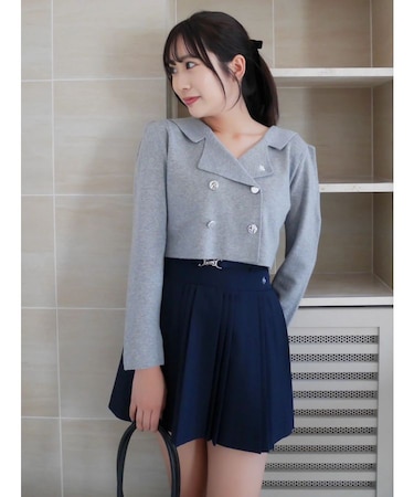 【POLO BCSコラボ】テーラーカラーニットトップス ※BROWN WEB限定カラー