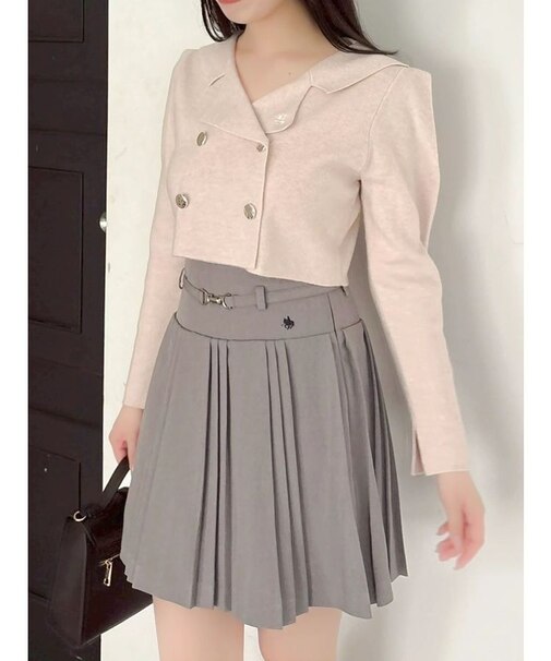 【POLO BCSコラボ】テーラーカラーニットトップス ※BROWN WEB限定カラー