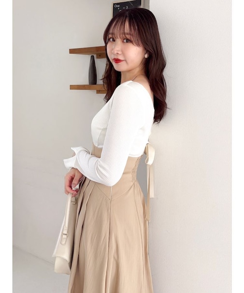 カットドッキングタックバルーンワンピース