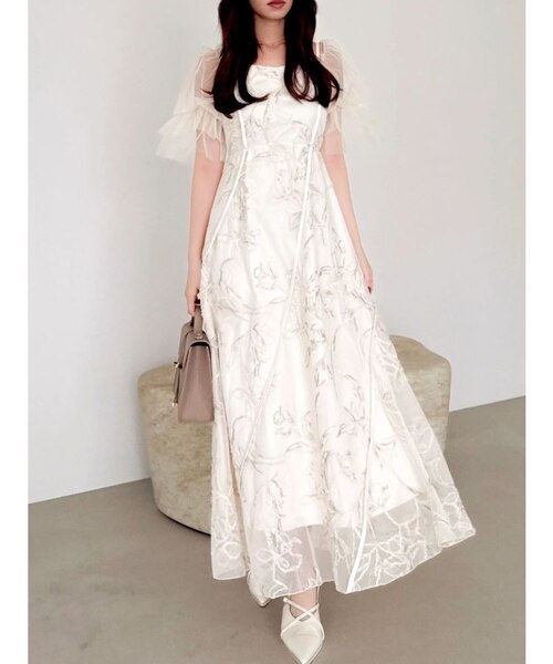 2WAYチュールスリーブドレス｜ダズリンの通販｜&mall（アンドモール