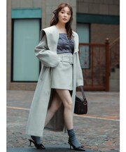 【久間田琳加コラボ】ビッグカラーコクーンコート