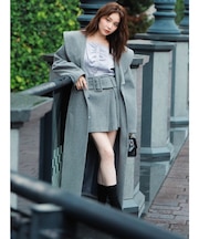 【久間田琳加コラボ】ビッグカラーコクーンコート