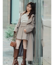 【久間田琳加コラボ】ビッグカラーコクーンコート