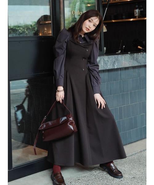 久間田琳加コラボ】シャツベアドッキングワンピース｜ダズリンの通販