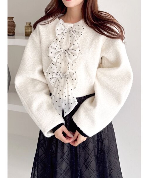 トリプルリボンショートブルゾン