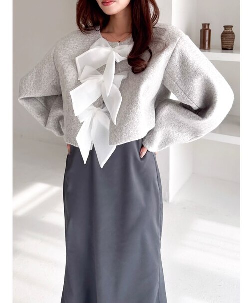 トリプルリボンショートブルゾン