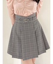 Vカットミニプリーツスカート