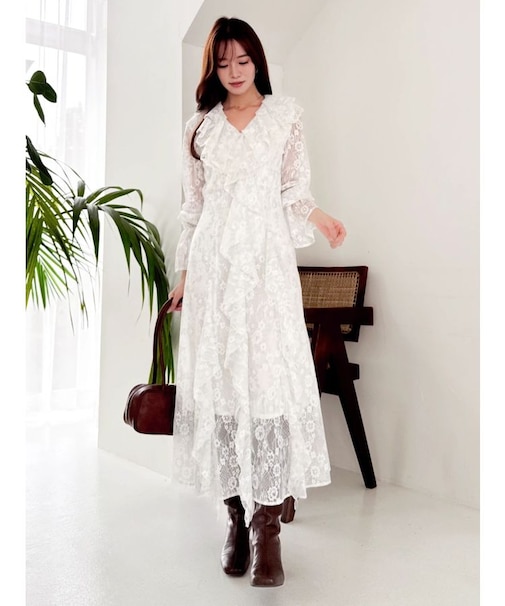 レースガウンワンピース
