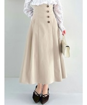 サイドプリーツトレンチコルセットスカート