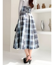 サイドプリーツトレンチコルセットスカート