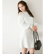 【WEB限定】オープンショルダーミニワンピース