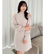 【WEB限定】オープンショルダーミニワンピース