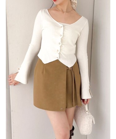 カーデカスケードトップス