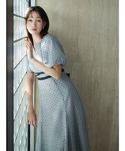 【藤井サチコラボ】バルーン袖ワンピース