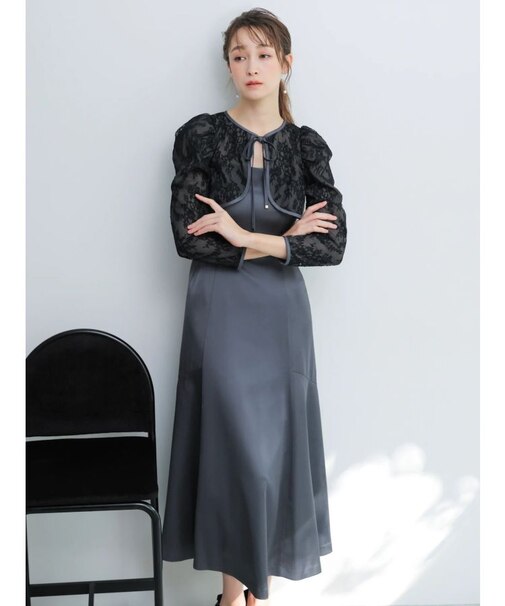 【藤井サチコラボ】ボレロSETサテンキャミドレス