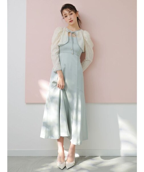 【藤井サチコラボ】ボレロSETサテンキャミドレス