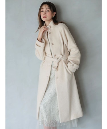 【藤井サチコラボ】スタンドウールライクコート