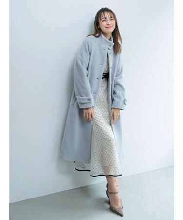 【藤井サチコラボ】スタンドウールライクコート