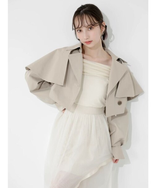 ケープショートトレンチジャケット
