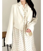 テーラーカラーショートジャケット