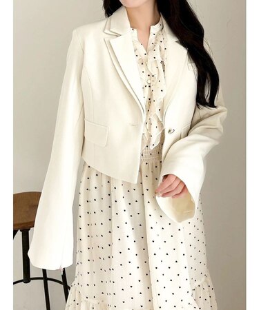 テーラーカラーショートジャケット