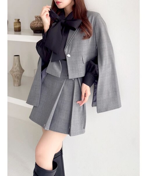 テーラーカラーショートジャケット