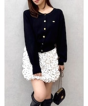 プレートシンプルカーディガン