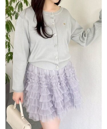 プレートシンプルカーディガン