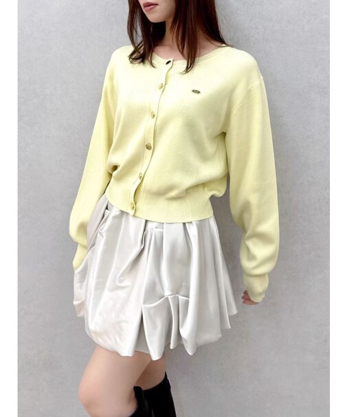 プレートシンプルカーディガン