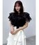 【WEB限定】ラッフルフリルリボンブラウス