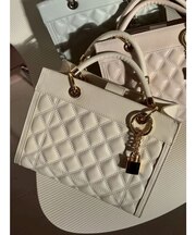 キルティングハンドルバッグ