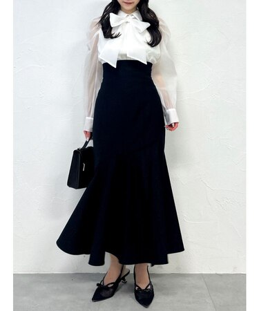 カーヴィーラインマーメイドスカート