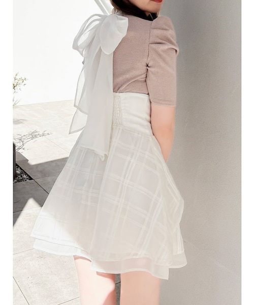 シアーレイヤードミニコルセットワンピース｜ダズリンの通販｜&mall