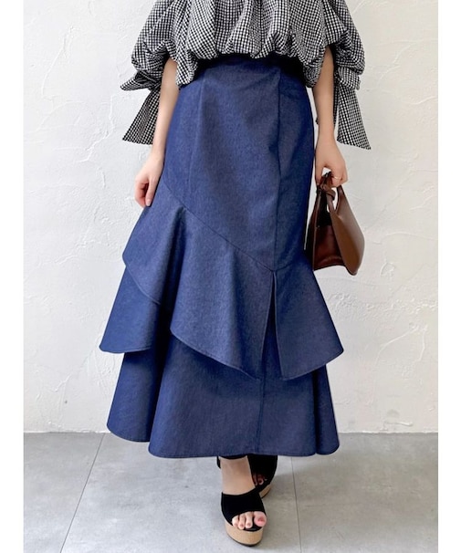 アシメラッフルマーメイドスカート