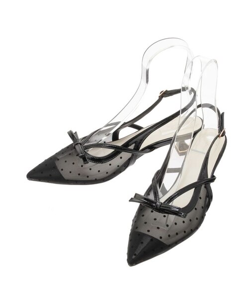 フロントリボンシアーパンプス