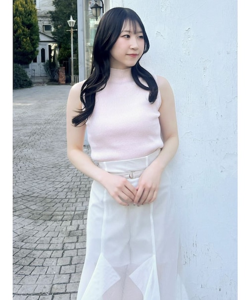 【UV】ノースリリブニットトップス