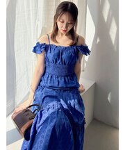 2wayフリルコットンレースワンピース