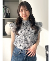 【WEB限定】フロッキーバックリボンブラウス