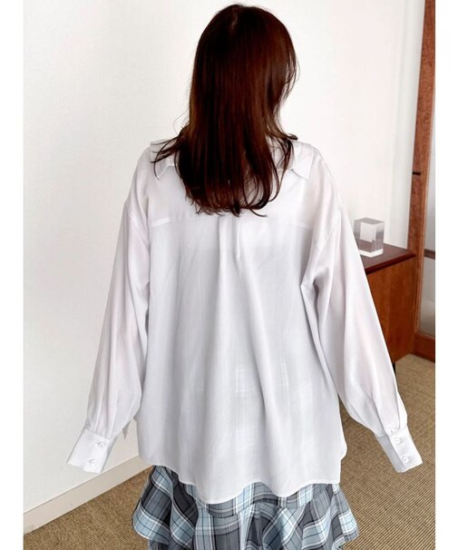 2WAYシアーオーバーシャツ