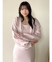 ビジュースリーブショートフーディ