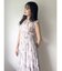 プリーツフラワーシフォンワンピース