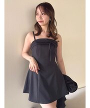 リボンラインキャミワンピース